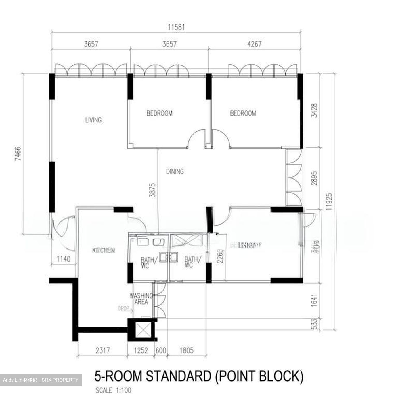Blk 12 Golden Beach Vista (Kallang/Whampoa), HDB 5 Rooms #594001331